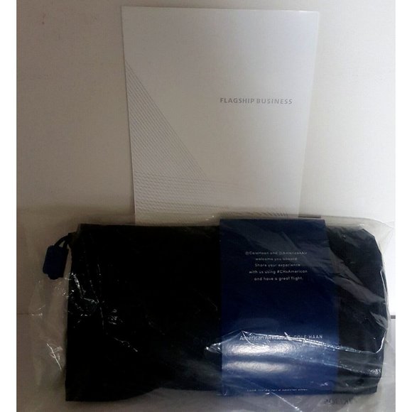 American Airlines Flagship Business Class Menu and Amenity Bag CLTMUC Oct 2023 - Picture 1 of 16